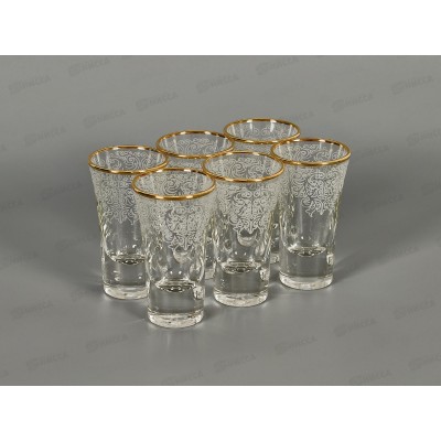 Набор стопок 60мл 6шт 1088-ГЗ Боярский гравирированный отводка золотом *8