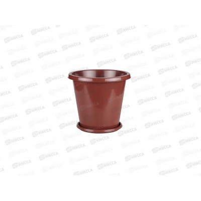 Горшок цветочный Эконом 10л с поддоном *18 М6604 Горшок цветочный Эконом 10л с поддоном *18 М6604