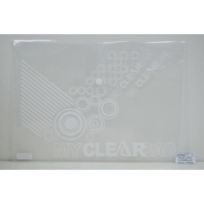 Папка с кнопкой FLEXoffice А4 прозрачная, 0.18мм, FO-CBF05 *10/200