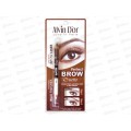 Алвин Дор карандаш+воск  дуэт для бровей Р1-4 №02 Dark Brown