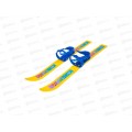Лыжи мини &quotОлимпик-спорт&quot Мишки 65см 2-4 года в/с  МПЛ 102*10
