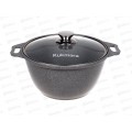 Кастрюля 3,0л со стеклянной крышкой антипригарное покрытие кмс32а *3