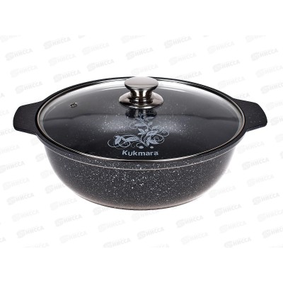 Кастрюля-жаровня 3л Антипригарное Покрытие (темный мрамор) стеклянная крышка жмт32а *5 Кастрюля-жаровня 3л Антипригарное Покрытие (темный мрамор) стеклянная крышка жмт32а *5
