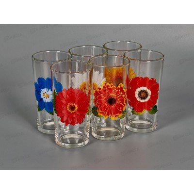 Набор стаканов "Ода" (Коллекция цветов) 250мл 6шт. *6 1256 Набор стаканов "Ода" (Коллекция цветов) 250мл 6шт. *6 1256