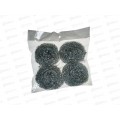 Губка для посуды металлическая 4шт Vetta спиральная 15г 441-111 *12/300 г Губка для посуды металлическая 4шт Vetta спиральная 15г 441-111 *12/300 г