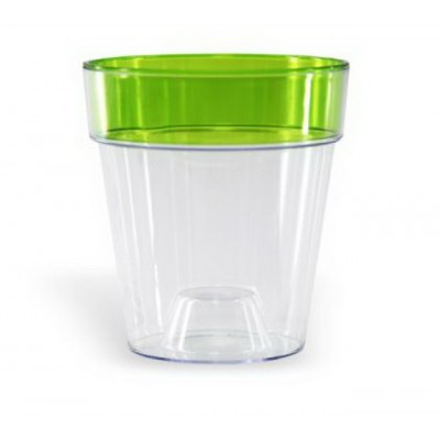 Горшок для орхидей Протея 1,4л ободок Зеленый *20