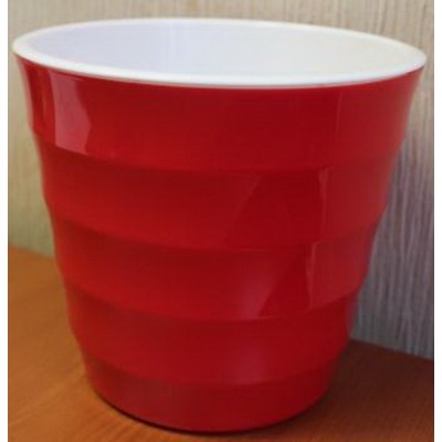 Горшок для цветов Лаура 2,3л  Красно-белый  *12
