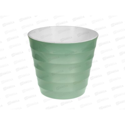 Горшок для цветов Лаура 3,7л Мятно-белый *10 Горшок для цветов Лаура 3,7л Мятно-белый *10