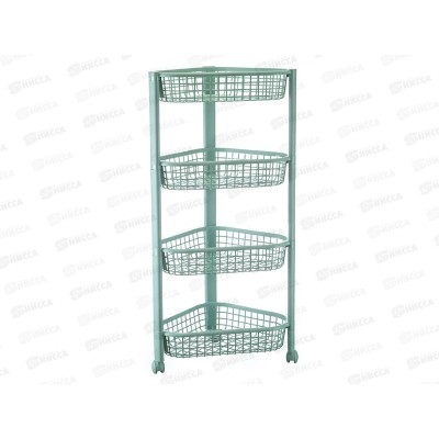 Полка угловая ЕВРО 4-х секционная Фисташковый М2757 *6 Полка угловая ЕВРО 4-х секционная Фисташковый М2757 *6