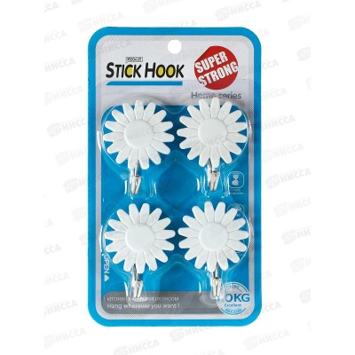 Крючки для полотенец 9237 4шт на липе (048177)  Ж