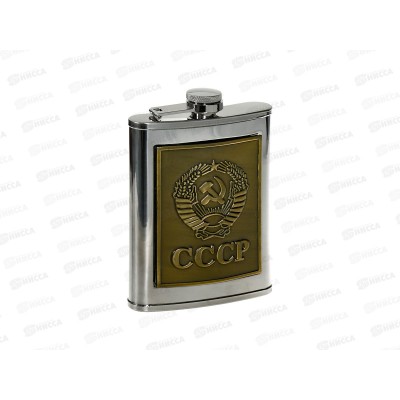 Фляжка 8oz 240мл Герб нержавеющая сталь (048298)  Ж