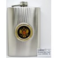 Фляжка 9oz 270мл Герб нержавеющая сталь  (048290)  Ж