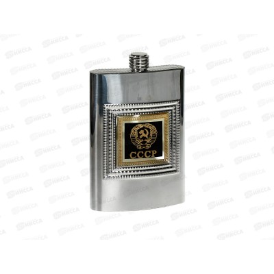 Фляжка 9oz 270мл Герб нержавеющая сталь (048302)  Ж