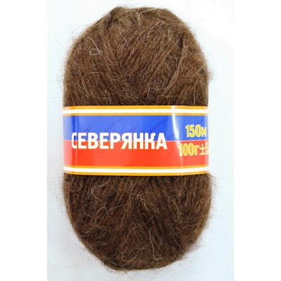 Пряжа Северянка шерсть 30%/верблюжья шерсть 5%/акрил 65% 100гр 150м шоколад 063 *10 Пряжа Северянка шерсть 30%/верблюжья шерсть 5%/акрил 65% 100гр 150м шоколад 063 *10