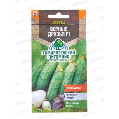 Огурец Верные друзья пчелоопыляемый F1(для засолки) 10 штук  *10 Т.П. +