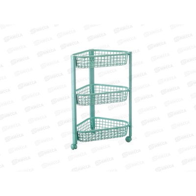 Полка угловая ЕВРО 3-х секционная Фисташковый М2756 *6 Полка угловая ЕВРО 3-х секционная Фисташковый М2756 *6