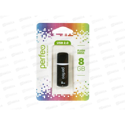 Флеш-карта Perfeo USB  8Gb C02 black