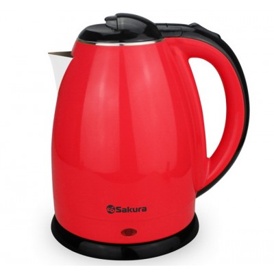 Чайник электрический SA-2138BR 1,8л красный+черный  дисковый