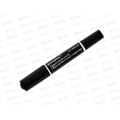 Маркер Darvish перманентный , двусторонний , чёрный, DV-422-02 *12/480
