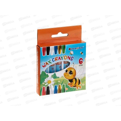 Мелки восковые Darvish 6 цветов , DV-1130-6*24/96