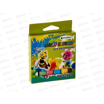 Мел Darvish 6 штук цветной , DV-5743-6 *40 Мел Darvish 6 штук цветной , DV-5743-6 *40