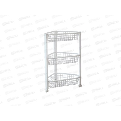 Полка угловая ЕВРО 3-х секционная Белый М2756 *6 Полка угловая ЕВРО 3-х секционная Белый М2756 *6