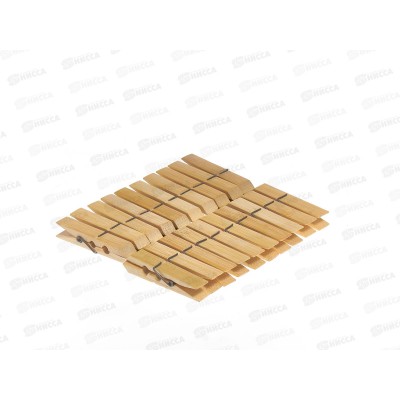 Прищепки из дерева, набор 20 шт, 6х1 см., AL-4575 *250 Прищепки из дерева, набор 20 шт, 6х1 см., AL-4575 *250