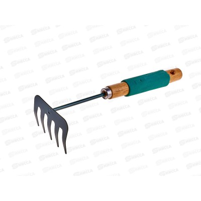 Грабли-мотыга цветочные с деревянной ручкой 31см, AL-4548 *120 Грабли-мотыга цветочные с деревянной ручкой 31см, AL-4548 *120