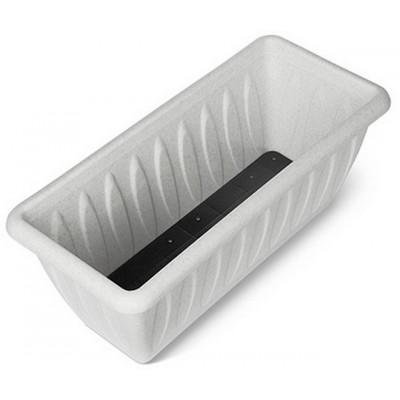 Ящик для растений Фелиция с дренажной решеткой мраморный 40см С186-05М *9 Ящик для растений Фелиция с дренажной решеткой мраморный 40см С186-05М *9