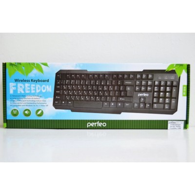 Клавиатура беспроводная Perfeo Freedom, USB черная, 5191