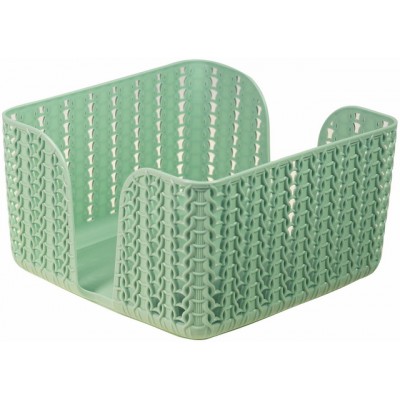 Салфетница ВЯЗАНИЕ  Фисташковая М 1193 *16 Салфетница ВЯЗАНИЕ  Фисташковая М 1193 *16