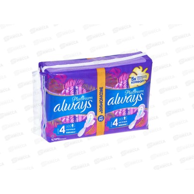 Прокладки ОЛВЕЙС ультра найт Platinum Collection 12шт Single*5