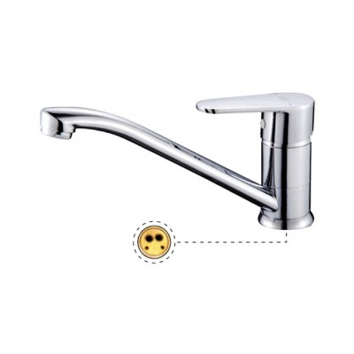 Смеситель для кухни РОТАТО Р4231 35мм, длинный, гайка Смеситель для кухни РОТАТО Р4231 35мм, длинный, гайка