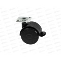 Опора колесная с площадкой d-50,h=65 пластмассовая с фиксатором *50 Опора колесная с площадкой d-50,h=65 пластмассовая с фиксатором *50