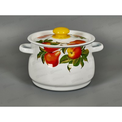 Кастрюля 4,0л сферическая декор на крышке С1912.39