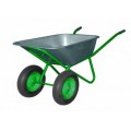 Тачка строительная Кратон WB-180DH 2 колеса 16", 180кг, 90л, 0.7мм