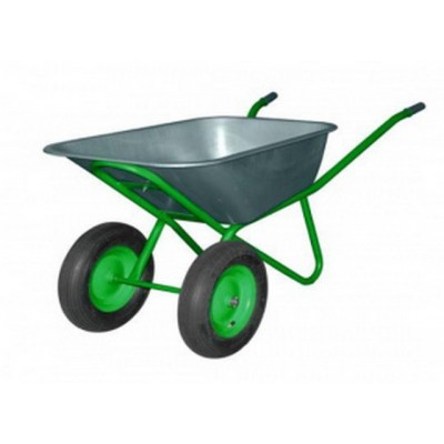 Тачка строительная Кратон WB-180DH 2 колеса 16", 180кг, 90л, 0.7мм