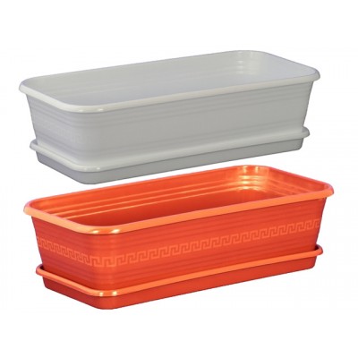 Ящик для рассады 450х225х125 с поддоном Терракотовый (Интерм) *25 Ящик для рассады 450х225х125 с поддоном Терракотовый (Интерм) *25