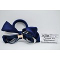 Резинка  д/в "Школьница" бант 8см синяя с белым бантом 2800030