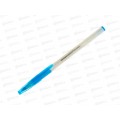 Ручка шариковая Darvish cиняя корпус белый с резиновой держателем DV-9488*50/1200