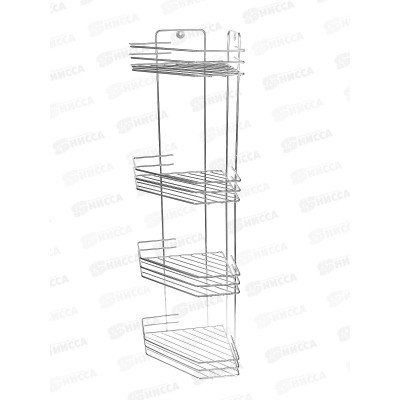 Полка угловая 4х секционная хром АМ 74С *8 Полка угловая 4х секционная хром АМ 74С *8