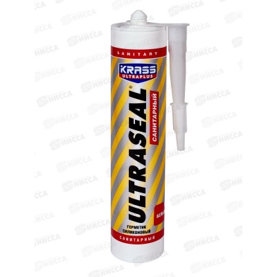 Герметик силиконовый ULTRASEAL санитарный Белый, 260мл ЛАКРА