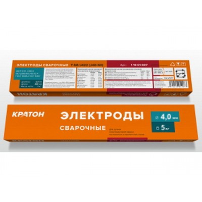 Электроды Кратон 4.0мм 5кг (11901003) *4 Электроды Кратон 4.0мм 5кг (11901003) *4