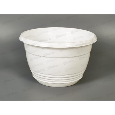 Горшок для цветов Глория 4,2л Белый, D25, с поддоном Горшок для цветов Глория 4,2л Белый, D25, с поддоном