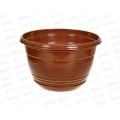 Горшок для цветов Глория 4,2л Терракотовый, D25, с поддоном