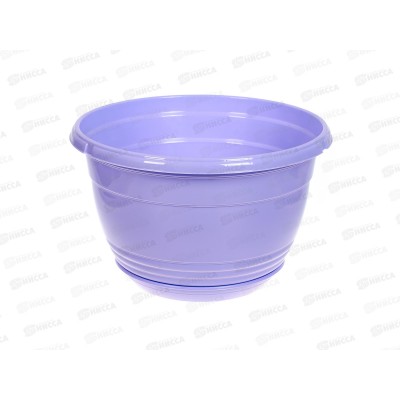 Горшок для цветов Глория 4,2л Лаванда, D25, с поддоном