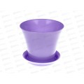 Горшок для цветов Сити 0,6л с поддоном Лаванда *12 Горшок для цветов Сити 0,6л с поддоном Лаванда *12