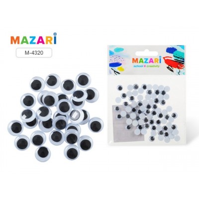 Глазки декоративные MAZARI подвижные №1 М-4320*24 Глазки декоративные MAZARI подвижные №1 М-4320*24