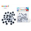 Глазки декоративные MAZARI подвижные №2 М-4321*24 Глазки декоративные MAZARI подвижные №2 М-4321*24