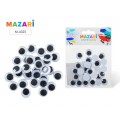 Глазки декоративные MAZARI подвижные №4 М-4323*24 Глазки декоративные MAZARI подвижные №4 М-4323*24